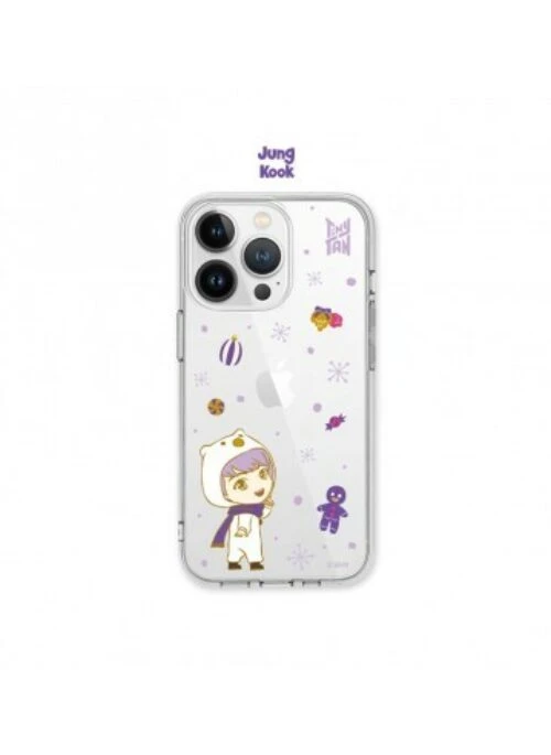 BTS x TinyTAN “Purple Holiday” Merch – Clear Soft Case | Jung Kook