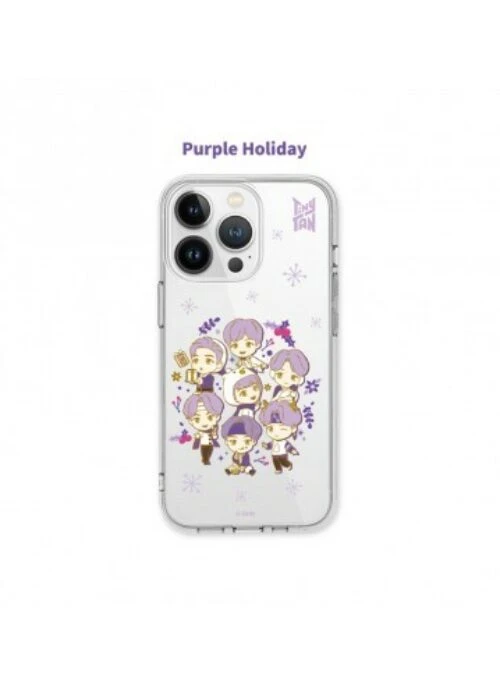 BTS x TinyTAN “Purple Holiday” Merch – Clear Soft Case