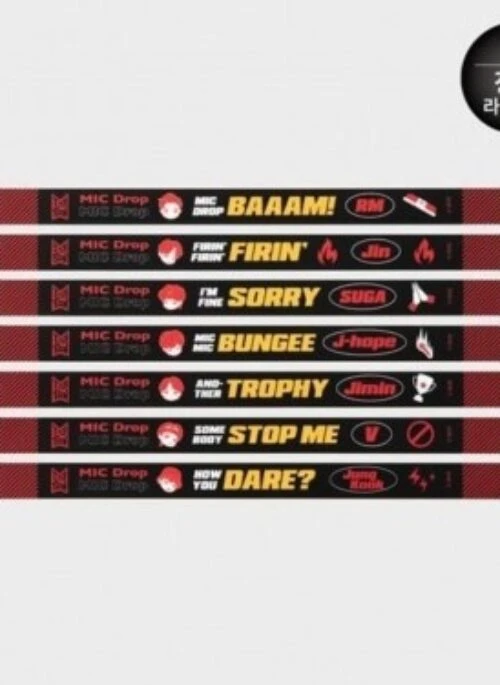 BTS x TinyTAN Merch – MIC Drop Long Sticker