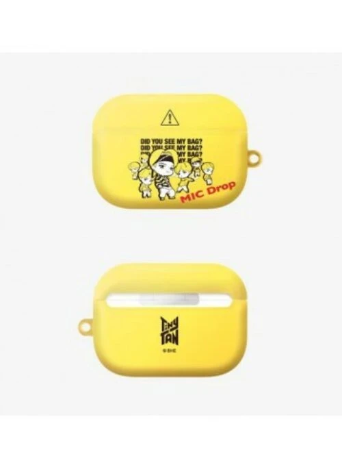 BTS x TinyTAN Merch – Mic Drop Yellow Airpods Pro Case
