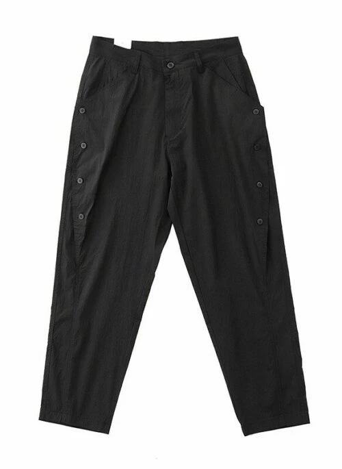 Black Side Buttoned Loose Pants | Joshua – Seventeen