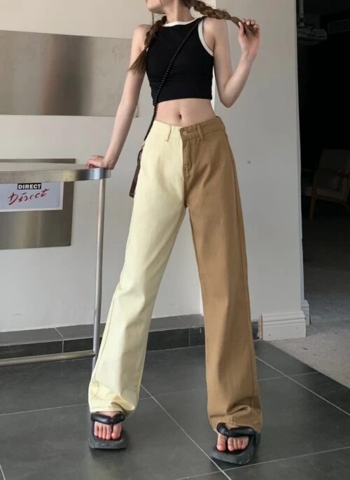 Brown Colorblock Jeans | Jimin – BTS