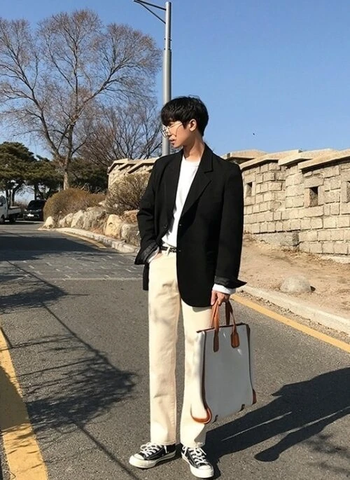 Casual Khaki Straight Wideleg Pants