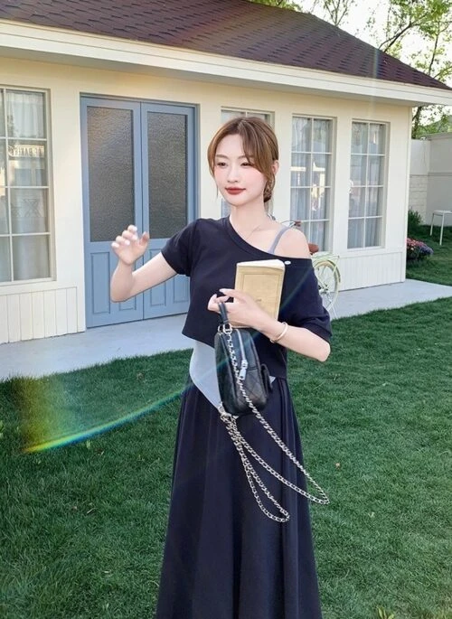 Chic Off Shoulder Three Piece Summer Set