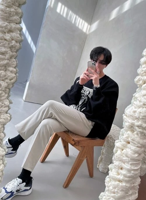 Cotton Pullover Casual Letter Sweatshirt