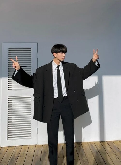Double Breasted Casual Blazer Jacket