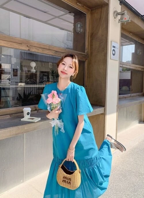 Elegant Backless French Style Casual Maxi Dress