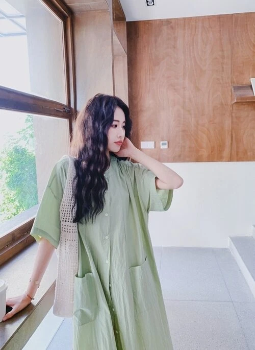 Elegant Long Shirt And Wide Leg Pants Set