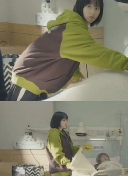 Green And Brown Hooded Jacket | Yoo Mi Ji - Our Unwritten Seoul