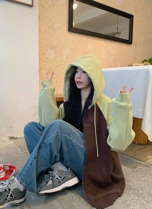 Green And Brown Hooded Jacket | Yoo Mi Ji - Our Unwritten Seoul