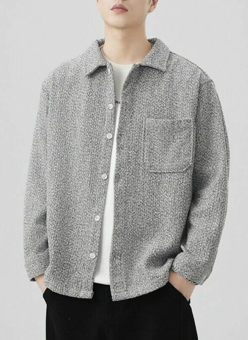 Grey Loose Knitted Long Sleeves Shirt | J-Hope – BTS