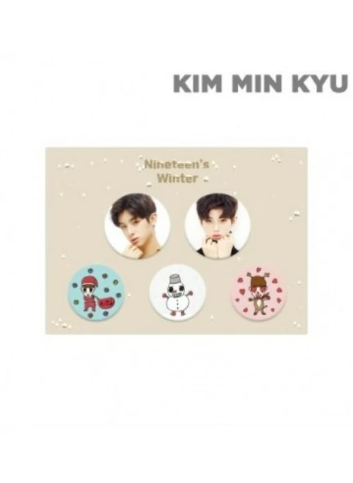 KIM MIN KYU “Nineteen’s Winter” Merch – Can Badge Set