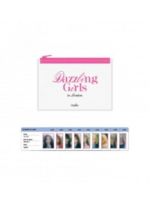 Kep1er “Dazzling Girls in London” Merch – PVC Mini Pouch & ID Card Set