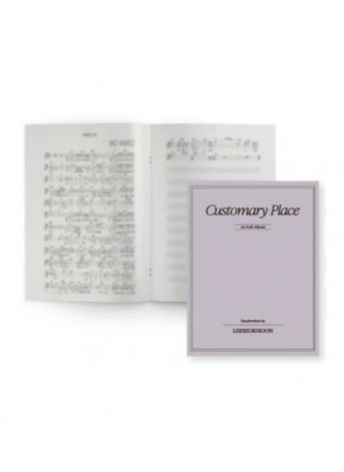 LEE SEOK HOON 2022 Concert Merch – Handwritten Music Score Book