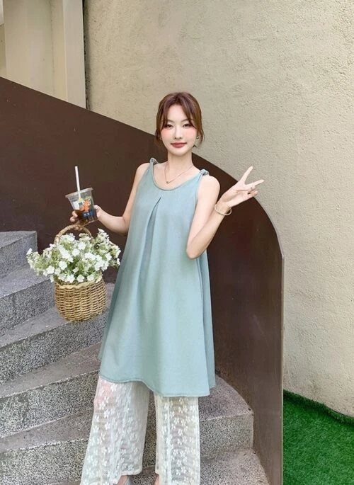 Lace Floral Wide Leg Pants Camisole Set