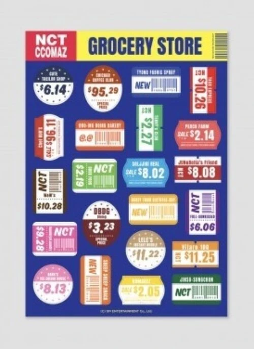 NCT “Ccomaz Grocery Store” Merch – Ccomaz Barcode Sticker
