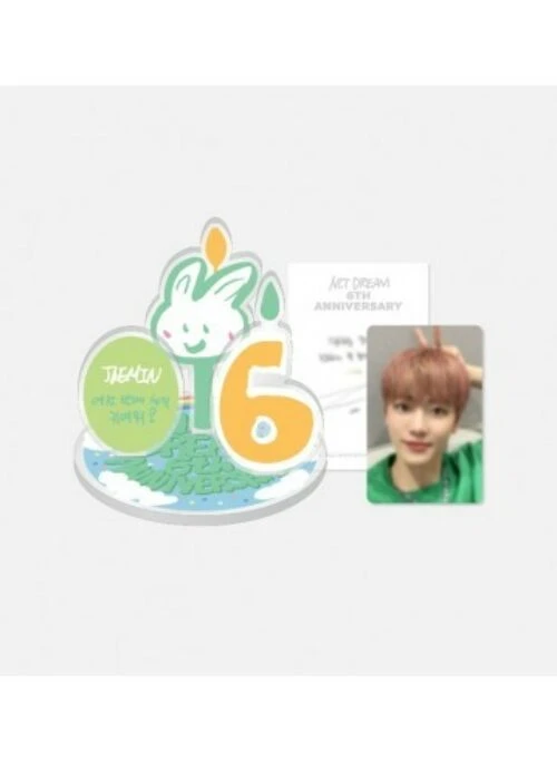NCT DREAM 6th Anniversary Merch – Acrylic Stand & AR Voice Card Set