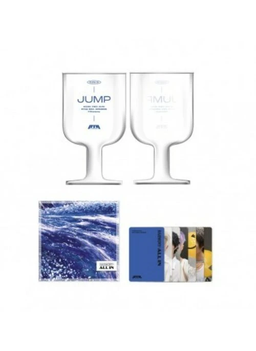 P1Harmony “HARMONY : ALL IN” Merch – Goblet Glass & Coaster Set