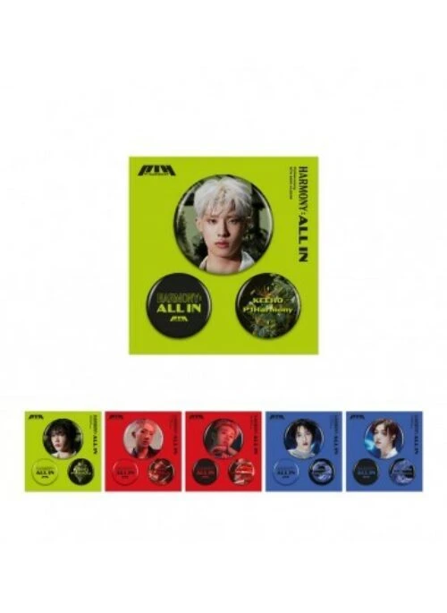 P1Harmony “HARMONY : ALL IN” Merch – Pin Button Set