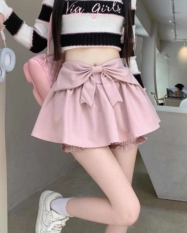 flowy half skirt