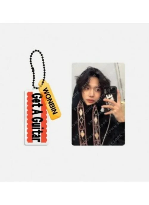 RIIZE “Get A Guitar” Merch – Acrylic Keyring + Photocard Set