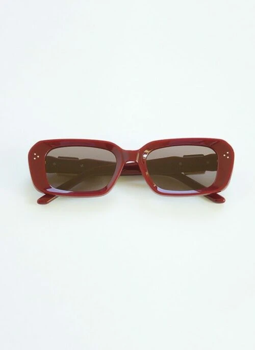 Red Square Gem Frame Sunglasses | J-Hope - BTS