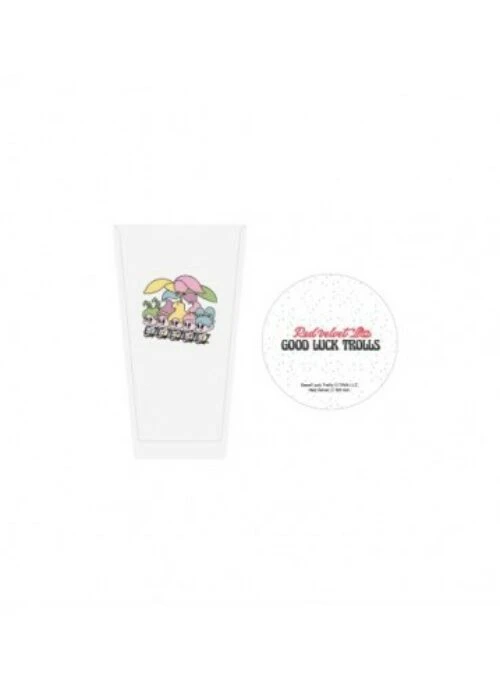 Red Velvet “Trolls” Pop-Up Store Merch – Glass + Coaster Set