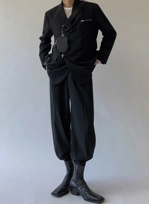 Relaxed Fit Casual Wideleg Trousers