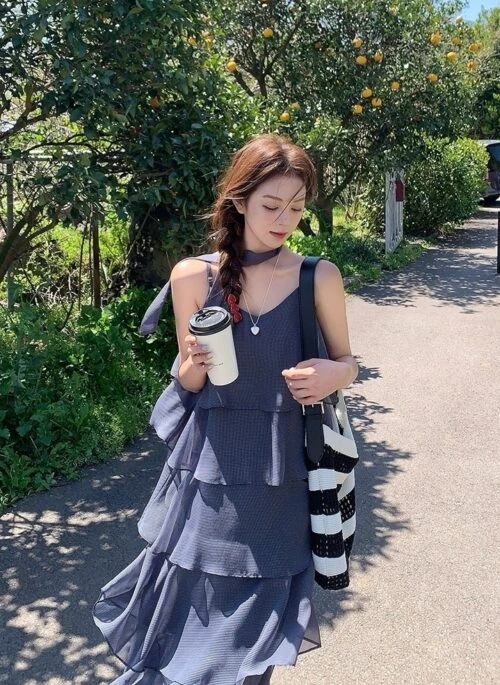 Romantic Layered Summer Casual Dress