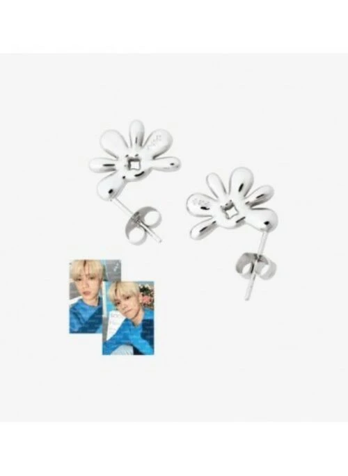 SOOBIN “Flower Shop” Merch – Silver Earrings