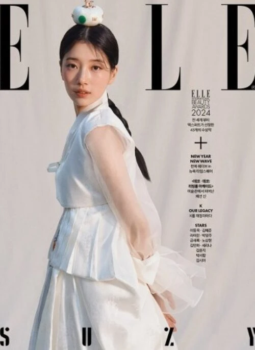 SUZI – ELLE Magazine January 2024 Cover Type.F