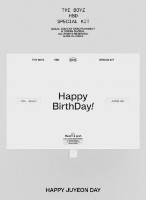 THE BOYZ “HBD JUYEON Special Kit” Merch