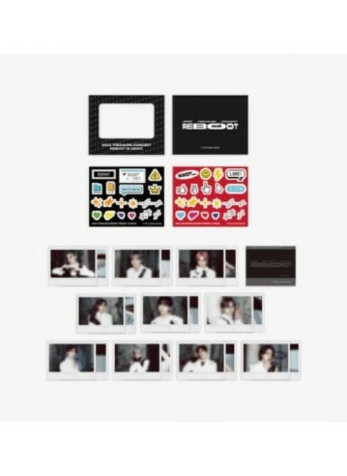TREASURE “Concert REBOOT” Merch – Polaroid Photo + Sticker Set Merch