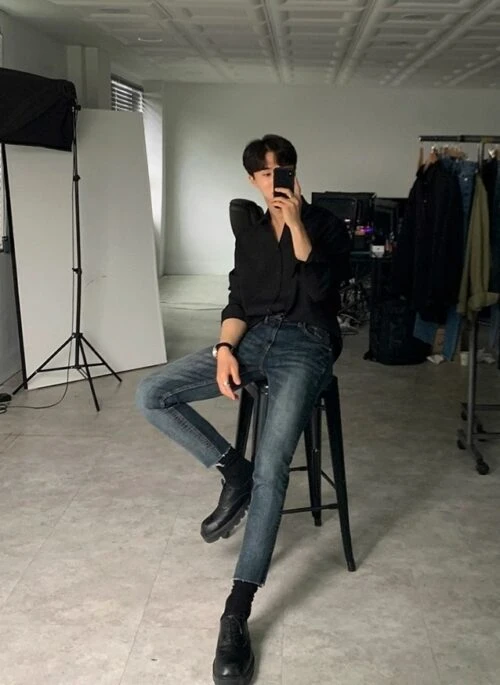 Trendy Slim Denim Pants