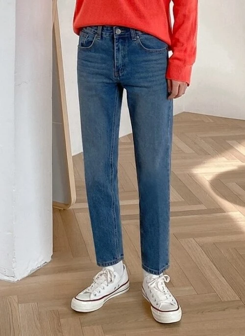 Trendy Slim Fit Cropped Jeans