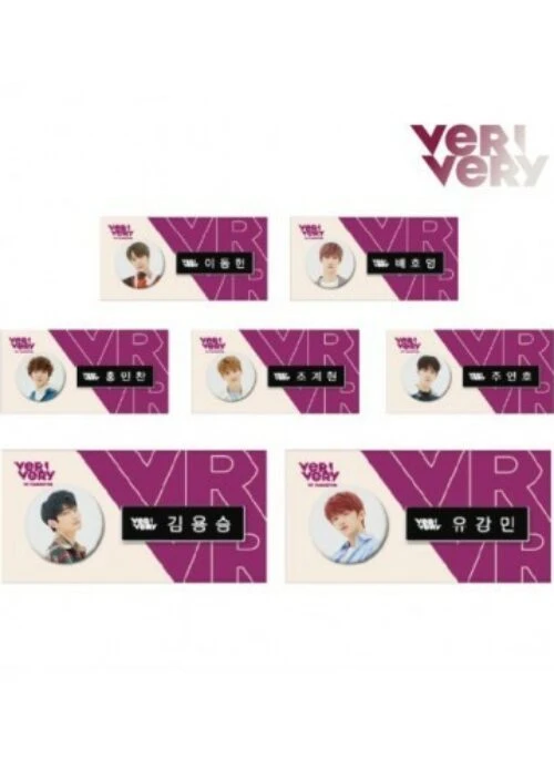 VERIVERY “VERRERDISE” Merch – Can Badge & Name Tag Set