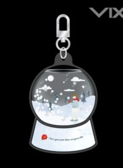 VIXX HYUK “Camellia” Merch – Snow Globe Keyring