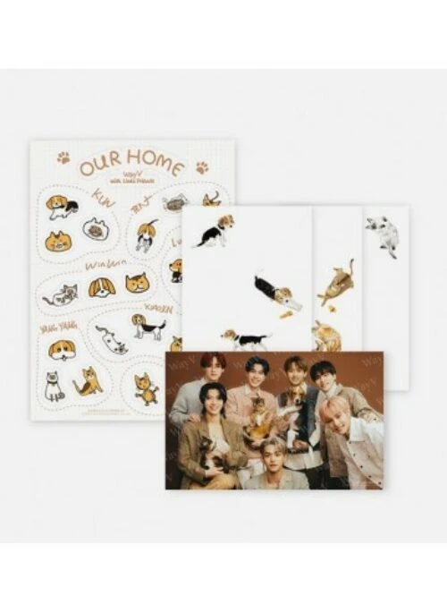 WayV “Our Home” Merch – Postcard + Sticker Set