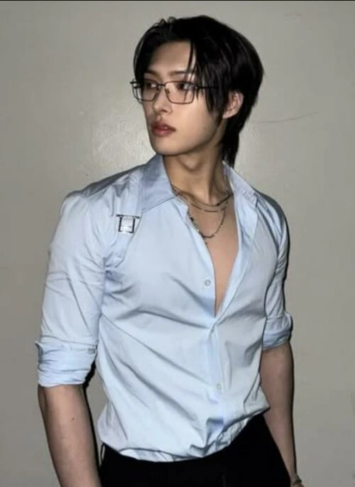 White Buckle-Strap Button-Up Shirt | Mingi – ATEEZ