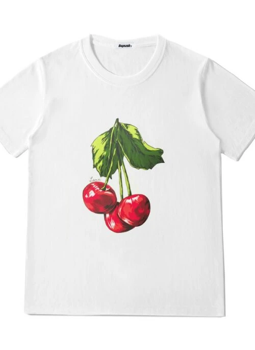White Cherry Graphic T-Shirt | Hongjoong – ATEEZ