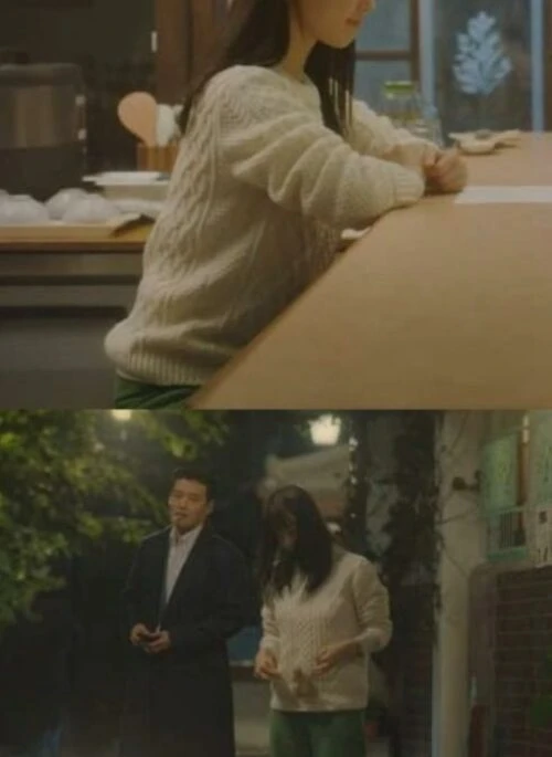 White Multi-Pattern Cable Knit Sweater | Mo Yeon Joo – Tastefully Yours