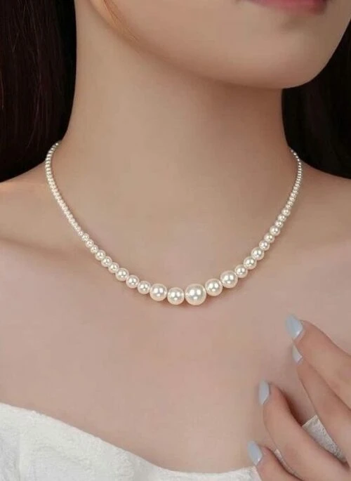 White Pearl Chain Necklace | Chaeryeong – ITZY