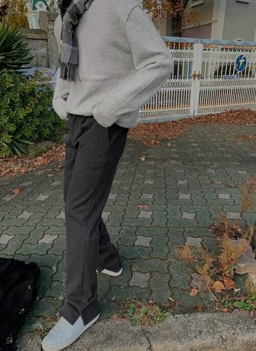 Winter Relaxed Fit Thick Trousers