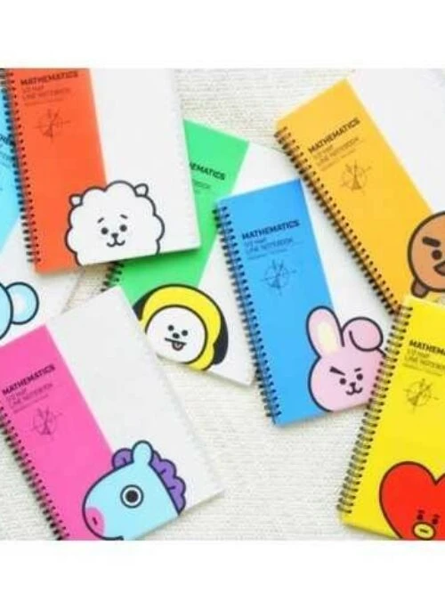 BT21 x Kumhong Fancy Collaboration – Mathematics 1/2 Half Line Notebook