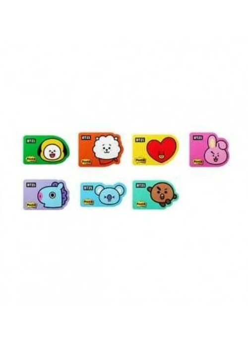 BT21 x 3M Collaboration – Post it Shape Note