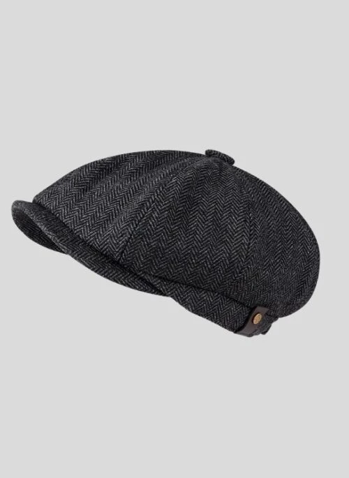 Black Herringbone Vintage Beret | J-Hope – BTS