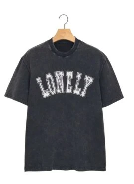 Black Washed “Lonely” Graphic T-Shirt | Seungkwan – Seventeen