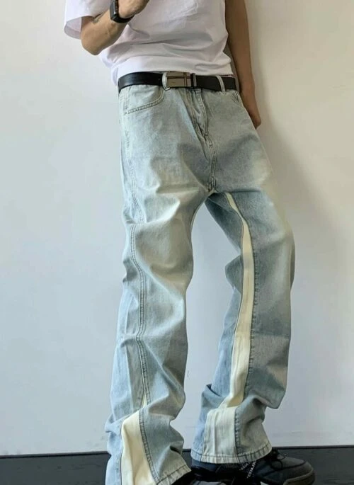 Blue And White Dual Tone Jeans | Chenle – NCT