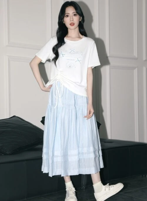 Elegant Pleated Midi Dress