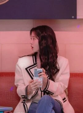 White Contrast Linings Blazer Jacket | Pyo Nam Kyung – Resident Playbook
